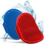 Boltz Bath And Deshedding Brush For Dogs Cats Hand Brush (Pack Of 2)