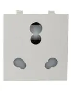Anchor 34374 White Roma Twin Socket 10 and 25 amp 240V