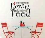 Customscart Food Love Quotes Removable Sticker 70 cm