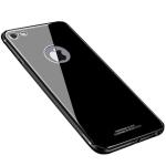 Mamani iPhone 5S Black Glass and Silicon Shock Proof and Dual Protection Mobile Back Cover with Lanyard 7.5 x 1 x 16