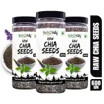 NutroVally Chia Seeds For Eating | High In Omega-3 & Antioxidant Rich Diet | Superfood Chia Seeds 200gm (PC3)