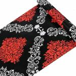 Indian Royals Red and Black Damask Self Adhesive Wallpaper( 500 CM X 45 CM )