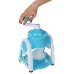 STEXU Ice Gola Maker, Manual Ice Crusher, Grinder, Portable Snow Cone Maker, Hand Crank Gola Shaver, Summer Gola Machine, DIY Ice Gola Kit, Shaved Ice, Snow Cone Creator, Maker Machine with 3 Bowl, 1 Glass, 6 Sticks, Hard Bound Plastic ICE Gola Maker