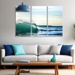 Love Creation A4 Size poster print for creative wall art- waves-of-tranquility-digital-canvas-print-6025(Non Sticker)