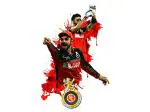 Divinedesigns Multicolor Vinyl Virat Kohli Rcb Sticker