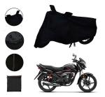 Riderscart Waterproof Two Wheeler Body Cover with Storage Bag for Honda Shine Disc 124 CC (Black)