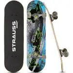 Strauss Multicolor Wood Skateboard 31 x 8 inch