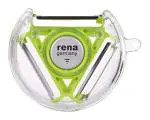 Rena Germany Peeler for Vegetables - Fruit Slicer - Ideal for Creating Serrated Juliennes - Stainless Steel Blades - Blade Types: Plain, Serrated & Julienne