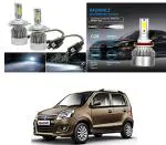 Feelitson White Car C6 H4 Compact Design 36W/3800Lm Led Headlight For Maruti Suzuki Wagonr Type-2 (Pack Of 2)