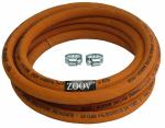 Zoov Reinforced Steel Wire Lpg Hose-Gas Pipe with Clamp 2 Miter ISI Marked