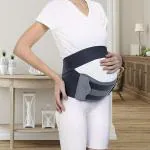 Mylo Essentials Women’s Pre & Post Pregnancy Belt for Belly & Back Support with Lightweight & Breathable Fabric For Pregnancy Belly Support & Pain Relief S (32