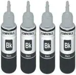 GPN PRINT 21 22 802 803 680 678 46 704 703 900 Black Ink Toner (Pack of 4)