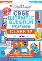 Oswaal CBSE Sample Question Papers Class 12 Economics Book (For Board Exams 2024) | 2023-24_oswaal books
