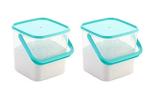 ULTRAZON Plastic storage container for rice , flour , food grain , kitchen storage air tight container with handle ( 3 Kg ) , Pack Of 1