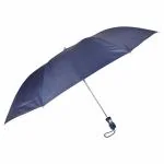 Fendo 2 Fold Umbrella For Men's and Women's | Wind And RainProof Umbrella - 2 Fold With Auto Open And Close (Navy Blue/silver,24.5 In)
