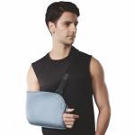 Vissco Shoulder Support Adjustable Arm Pouch Sling For Fracture Support, Immobilization, Prevents Shoulder Dislocation, Made from Skin Friendly & Breathable Material -XXL (Grey)