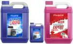 Fivanta 5 ltr liquid detergent 5ltr dish wash 1ltr liquid detergent Eco-friendly Lavender Liquid Detergent For all Types Of Clothes, Contain Natural Ingredients, Suitable for all types of washing machine, Long Lasting