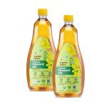 Organic Tattva Organic Mustard Oil 1 Litre Unrefined Sarso ka Tel Cholesterol and Tran Fat Free 100% Organic Pesticide and Chemical Free Pure and Unadulterated Double Filtered Expeller-Pressed