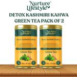 Nurture Lifestyle - Natural Detox & Weight Loss Green Tea Combo: Detox Kashmiri Kahwa Green Tea Pack of 2 (2 x 100 Grams) | For Natural Body Detox, Immunity Boost, Cough & Cold Relief | 2 x 100 Grams