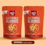 Ministry Of Nuts Premium California Almonds 400g (pack of 2, Each 200g)