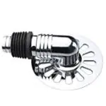 Paratparay Anti Overflow Water Floor Drain with Easy Connector for Washing Machine Outlet, Deodorant Joint Pipe Elbow With Rubber Washer - Silver Overflow Water Bathroom and Kitchen Floor Water Drain with Easy Connector for Washing Machine Outlet Pipe