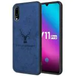Lejaao Vivo V11 Pro Vivo 1804 Blue Cloth, Leather, PC and TPU Mobile Back Cover