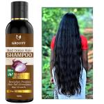 Groovy  ORGANIQUE Red Onion Hair Shampoo with Keratin Protein booster, Nourishes hair follicles, Anti - Hair loss, Regrowth Hair Shampoo 100 ml)