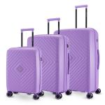Nasher Miles Antwerp Hard-Sided Polypropylene Luggage Set of 3 Pastel Purple Trolley Bag(55,65&75cm)