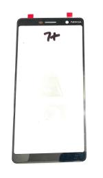 NAFS Black Front Screen Outer Upper Touch Glass Lens Panel For Nokia 7 Plus