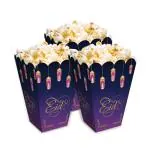 Festiko Set of 10 Pcs Eid Mubarak Popcorn Boxes (Purple), Popcorn Boxes For Ramadan, Ramadan Decoration Items, Eid Decoration Items, Eid/Ramadan Party Supplies