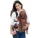 Luvlap Brown Galaxy Baby Carrier With Padded Head Support (6-15 M)
