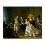 Tamatina Multicolor Unframed Fabric Wall Canvas Painting For Bedroom Office Hall - 24X20 Inch