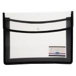 Eslee Crossline Envelope File | Document Folder | Best for FC/FS/Foolscap/Legal size | Square Cube Texture | Snap Button Closure | Transparent - (ESC311FC Transparent)