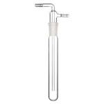 ABGIL Glass Vacuum Cold Trap Bubbler With 10mm Serrated Hose 200mm Length Below The 24/29 Joint 10mm O.D