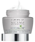 Lotus Herbals WHITEGLOW Skin Brightening & Nourishing Night Cream 40G | All Type Skin