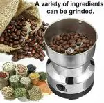 SARVAM CART Coffee Grinder Multi-Functional Electric Stainless Steel Herbs Spices Nuts Grain Grinder, Portable Coffee Bean Seasonings Spices Mill Powder Machine Grinder for Home and Office