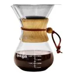 Sipologie Chemex Drip Coffee Maker: Stainless Steel Filter, 600ml Capacity - Premium Heat Resistant Borosilicate Glass for Flavourful Coffee - Perfect for 3 Cups
