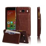 EXCLESIOR Xiaomi Redmi 2, Xiaomi Redmi 2 Prime Brown Shockproof, Card Slot, Kickstand, Leather Back Cover