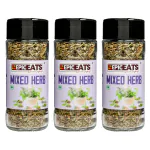 EpicEats Mixed Herb Combo pack of 3 glass bottles | Seasoning for Pizza and Italian Foods (26g x 3 bottles)