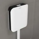 Plantex Flush Tank for Toilet/Polypropylene Toilet Flush Tank/Slim Dual Tone Flushing Cistern - Pack of 1 (Black & White)