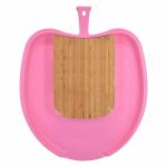 Kookee Wooden with Plastic Chopping Board for Kitchen Cutting Vegetables, Meat, Fruits with a segment for chop and drop (0620)
