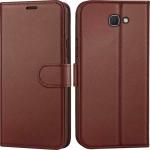Juberous Leather Magnetic Vintage Flip Wallet Case Cover for Samsung Galaxy J5 Prime (Brown)