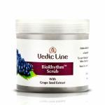 Vedicline Bio Rhythm Scrub, Reduce Dirt & Impurities, Dead Skin with Grape Seed, Olive Oil, And Walnut shell For Soft Looking Skin, 100ml