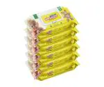 Champs Premium Baby Wet Wipes With Aloe Vera Extract With Lid (72 pcs each) Pack of 6
