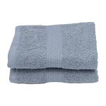 PatPug 100% Indian Ultra Soft Cotton 500 gsm Hand Towel Set of 2| 60 x 40 cm| Highly Absorbent| Luxurious Cotton Hand Towel| Quick Drying Towel for Gym, Swimming, Sports & Yoga ( Silver Grey)