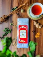OTF Kapha Dosha Calming Tea With Ginger, Ashwagandha, Tulsi Helpful in Seasonal Allergies, Sluggish Digestion and Lethargy