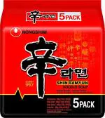 Nongshim Shin Ramyun Noodle Instant Vegetarian Noodles, 120 G (Pack Of 5)