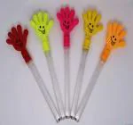 HARSH PLAST Hand Clapper Noise Maker Plastic Clapping Hands Light up for Fiesta Party (pack of 6)