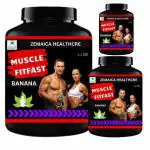 <html>Zemaica healthcare <b>muscle fit fast</b>/ muscle gain protein powder/flavor/banana/pack.3</html>