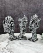 Expleasia Three Modern Human Sculpture face Idol Statue for Home Interior Decor and Office Decor Gift showpiece